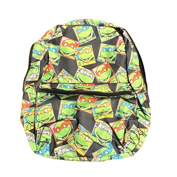 Nickelodeon Ninja Turtle Kids Backpack - Green, Red, Orange, Blue - NWT - Picture 1 of 5